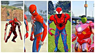 MARVEL SUPERHERO BATTLE 221 IRONMAN VS SPIDERMAN VS ZOMBIE SPIDERMAN VS IRON HULK [upl. by Elleahcim]