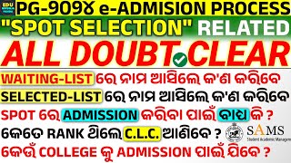 PG 4TH ROUND ADMISSION PROCESS  PG SPOT SELECTION BIG UPDATE  ALL DOUBT CLEAR ✅  CPET SPOT [upl. by Enyrat]