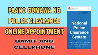 Paano Gumawa ng Police Clearance Online Appointment Sa CP [upl. by Natanoy]