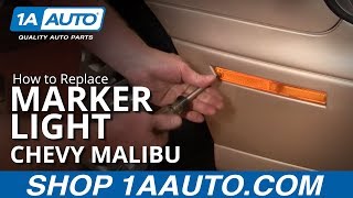 How to Replace Marker Light amp Bulb 9703 Chevy Malibu [upl. by Zebedee827]