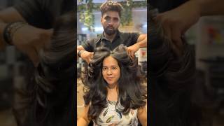 Butterfly long haircut by vishnusinghhairartist hair hairstyle haircut shorts short video [upl. by Munshi406]