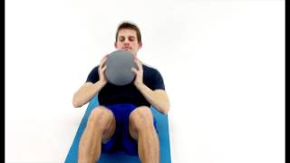 MEDICINE BALL  SIT UP ROTATIONS hep2go [upl. by Erleena]