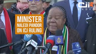 Minister Naledi Pandor on the ICJ ruling on Israels Genocide in Gaza [upl. by Oiratno880]