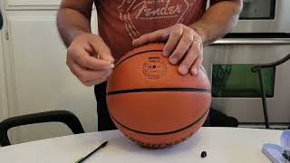 Replacing Air Valve in Ball Basketball Football Soccer Volleyball [upl. by Gustaf]