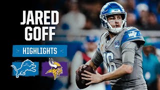 Jared Goff highlights  Lions vs Vikings 2023 Week 18 [upl. by Schramke]