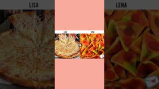 Lisa or Lena 🌯🍟️  Sweets amp delicious foods shorts [upl. by Brannon187]