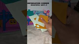 INFORMATION CORNER♡♡youtubeshorts artandcraft diy handmadecrafts☆☆ [upl. by Sybille]