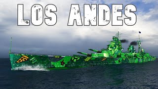 World of WarShips Los Andes  4 Kills 263K Damage  NEW SHIP [upl. by Gertrud890]