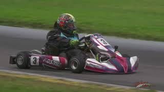 Lewis Buhagiar Racing 3 Kosmic Kart KA100 Eastern Creek 2017 [upl. by Tanaka]