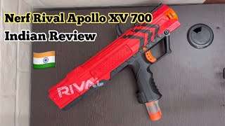 Nerf Rival Apollo XV 700 unboxing Indian 🇮🇳  Pump action gun  100 fps  Is it worth buying [upl. by Ydnagrub]