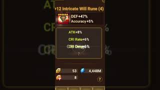 36 HP Sub QUAD ROLL Slot 4 Will Reappraise  Summoners War [upl. by Nommad]