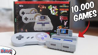 O INCRÍVEL Mini SNES Retro com 10000 GAMES da Game com Café [upl. by Proctor653]