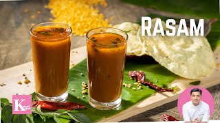 South Indian Rasam Recipe  Tomato Rasam  Rasam Podi Recipe  Authentic Rasam  Chef Kunal Kapur [upl. by Odracir]