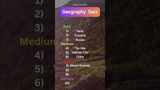 speedyquizzer world geography world quiz factquiz trivia knowledge [upl. by Akiaki375]