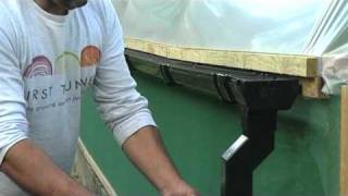 How to harvest rainwater from a Polytunnel  V72 [upl. by Hadeehsar]