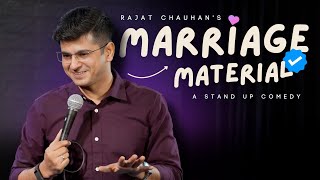 Marriage Material  Stand Up Comedy By Rajat Chauhan 56th Video [upl. by Goren]