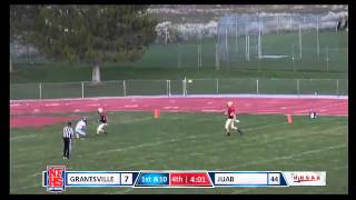 Grantsville 1 Ethan Steinfeldt 46yd TD Reception pass from 7 Nephi Meono [upl. by Ahsilam]