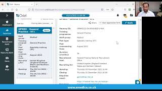 How to Apply for Specialty Training Oriel  ST1 CT1 ST3 NHS Training Applications [upl. by Ahsirk]