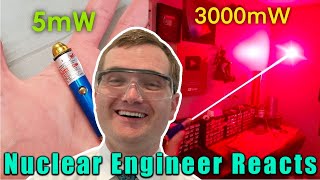 CRAZY POWERFUL LASER KEYCHAINS  Nuclear Engineer Reacts to Styropyro [upl. by Siryt478]