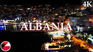 Saranda at night Drone 4k Video saranda albania [upl. by Eidoc77]