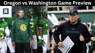 Oregon vs Washington Game Preview  College Football Game Predictions [upl. by Saul]