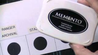 Black Ink Pad ComparisonDemonstration Video [upl. by Venetis]