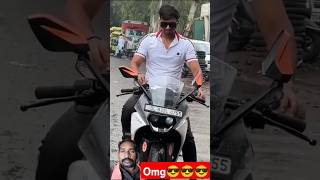 Bike se acha bull hai 😜 … reaction publicreaction viralshorts shorts [upl. by Odarnoc53]