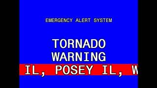 Tornado Warning Evansville IN  4318 [upl. by Avehsile]