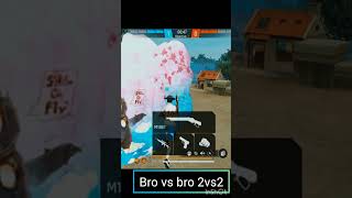 Bro vs bro 2vs2 only one tap 🗿🗿freefire [upl. by Erin]