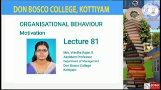 ORGANISATIONAL BEHAVIOUR LECTURE81HERZBERGS TWO FACTOR THEORY [upl. by Mehsah]