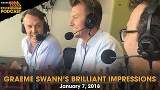 Graeme Swanns Brilliant Impressions Ireland Michael Holding Tony Greig  More  Triple M Cricket [upl. by Ahsemad]