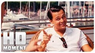 Belfort offers a bribe to FBI agent Wolf of wall street 2013  the Moment from the film [upl. by Nayrda]