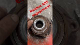 This was causing the ABS to kick in while braking automobile automotiverepair mechanic [upl. by Frankie]