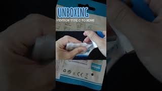 UNBOXING  VENTION TYPE C TO HDMI shorts [upl. by Okikuy]