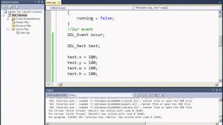 SDL Tutorial 10 The Rectangle Structure and Drawing Rectangles [upl. by Stovall804]