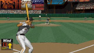 MLB Pennant Race PS1  CPU vs CPU Gameplay [upl. by Ramad]