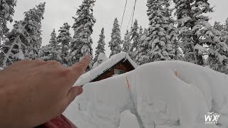 California Buried in Record Snow after Winter Storms  Driving Through a Snow Maze  2023  4k [upl. by Dnaltruoc]