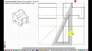 Projection Orthogonale  Rappel cours Exercises dapplication  Mechanical Industrial Drawing [upl. by Nahsed]