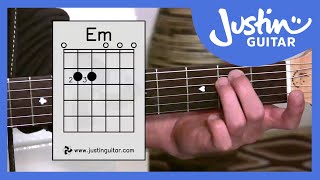 E Minor Chord Em  Stage 2 Guitar Lesson  Guitar For Beginners BC122 [upl. by Yevette]