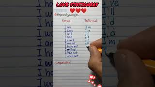 Formal VS informal lovestationery grammar english tenses [upl. by Naed]