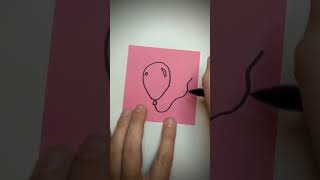 Luftballon Doodle Tutorial Schnell und einfach zeichnen lernen für Kinder und Anfänger doodle [upl. by Atirres223]