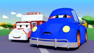 Amber the Ambulance  Henry the OLD HERBIE got oil in his eyes  Car City  Cars Cartoon for kids [upl. by Neiman]