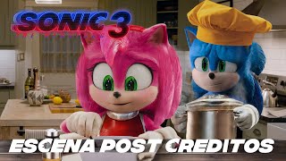 ESCENA POST CREDITOS DE SONIC 3 LA PELICULA  AMY ROSE Y METAL SONIC [upl. by Mcnelly]