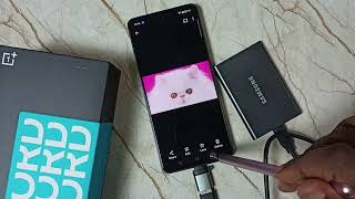 Connect Samsung Portable SSD T7 T5 to OnePlus Nord CE4 5G and Transfer Files Images Videos  Eject [upl. by Eeresed]