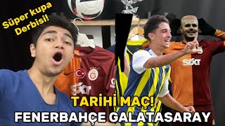 İCARDİ GOL ATTI FENERBAHÇE MAÇTAN ÇEKİLDİ FENERBAHÇE GALATASARAY SÜPER KUPA [upl. by Lleynad]