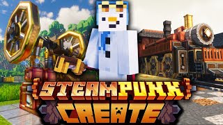 I Started the Ultimate CREATE MOD World in STEAMPUNK Minecraft [upl. by Giffer]