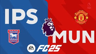 Ipswich Town vs Man United  Match Simulation  Premier League 202425  PS5 4K [upl. by Mable]