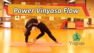 40 Minutes Advanced Power Vinyasa Yoga Flow  POWER YOGA  YOGRAJA [upl. by Alfred]