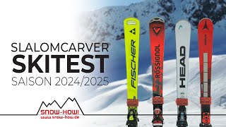 SKITEST SlalomCarver 202425  Fischer Worldcup Rossignol Hero HEAD WorldcupRebels Atomic Redster [upl. by Aaren]