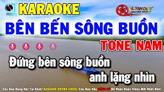 Karaoke Bên Bến Sông Buồn Tone Nam Nhạc Sống ChaChaCha Karaoke Huỳnh Chiêu [upl. by Seaver]